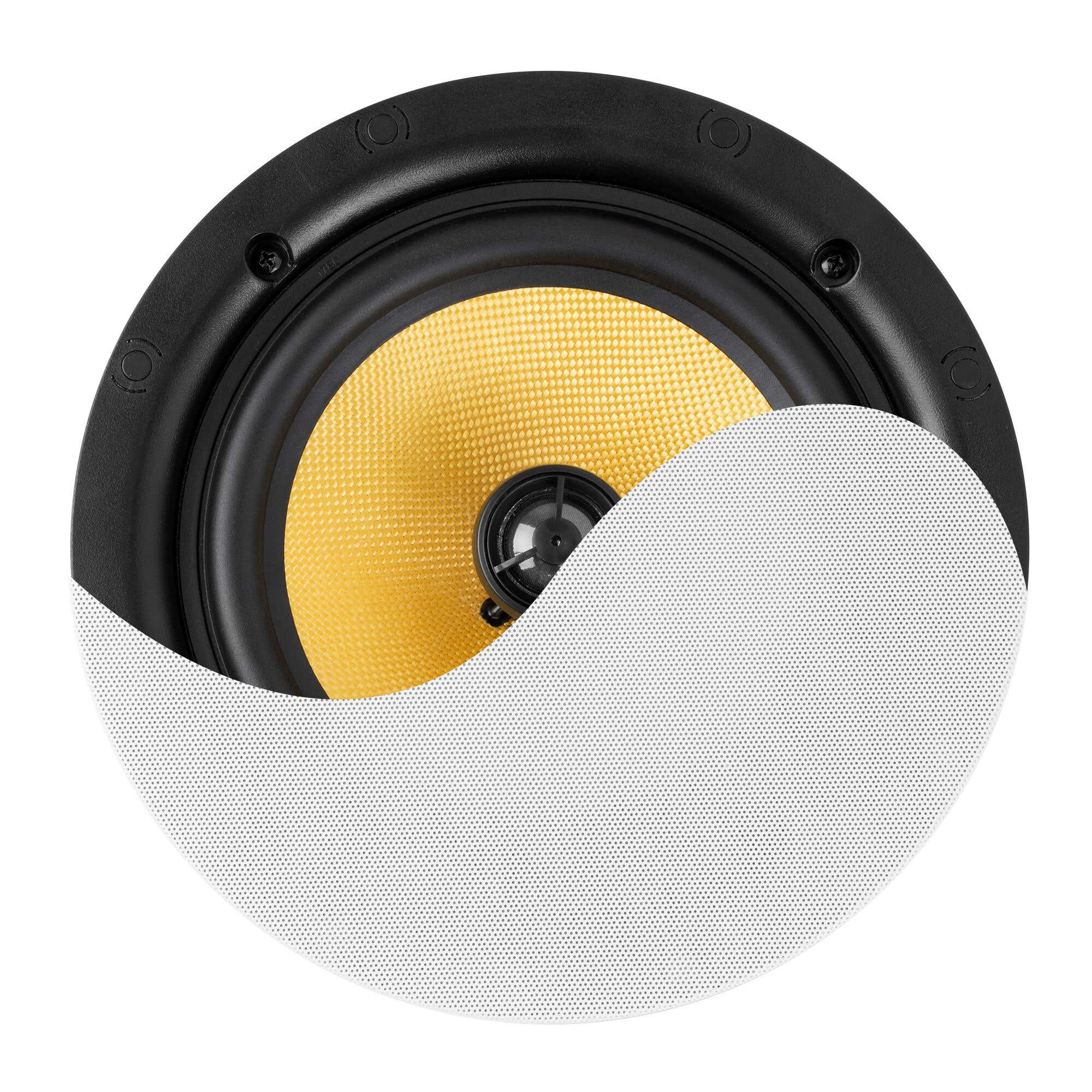Retourdeal - Power Dynamics KVCS8 HQ plafond speaker - IP44 buitenspeaker - Inbouw speaker 8 inch - Wit