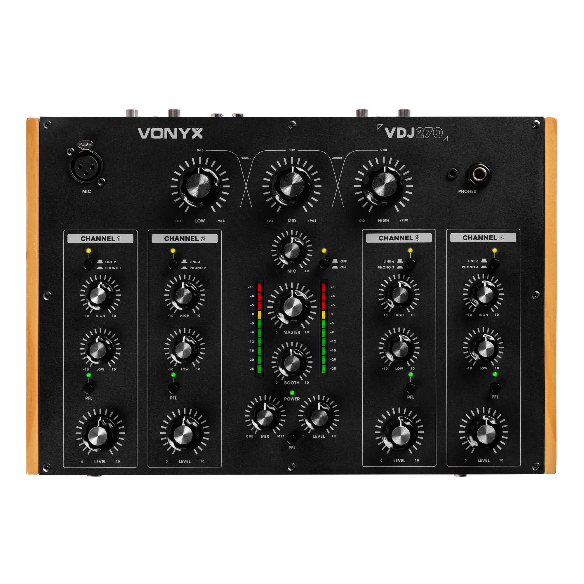 Vonyx VDJ270 Rotary Mixer - 4 kanaals analoge mixer kopen?