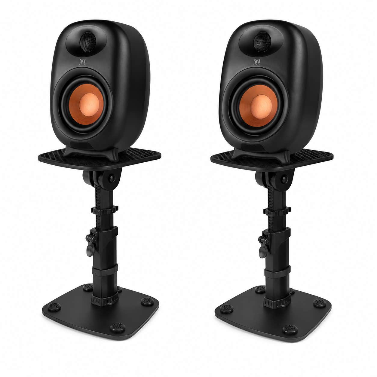 Audizio RS80 moderne HiFi speakers met speaker standaard set - PC speakers - Bluetooth - 160W 