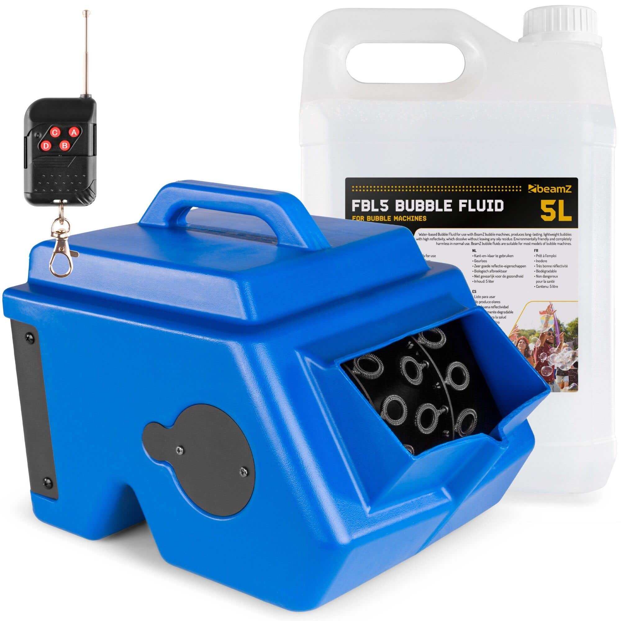 BeamZ B1500 Bellenblaas machine met 5 liter vloeistof - Inclusief afstandsbediening