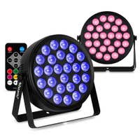 BeamZ set van 2 BCC240 LED PAR - PAR spot met 27x 4W LED’s - RGBW - Inclusief afstandsbediening