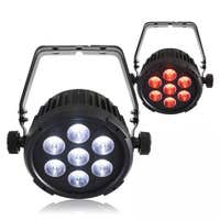 BeamZ set van 2 BT270 LED flat parren - 7x 6W RGBW LED's met afstandsbediening en DMX
