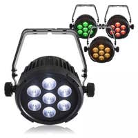 BeamZ set van 4 BT270 LED flat parren - 7x 6W RGBW LED's met afstandsbediening en DMX