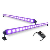 BeamZ set van 2 BUV183 LED UV blacklight bars - 18 x 3W