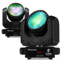 BeamZ Cobra Wash120 LED set van 2 wash moving heads met LED ring - 120W