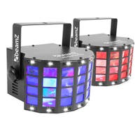 BeamZ set van 2 LED Butterfly discolampen met LED stroboscoop 2-in-1 lichteffect