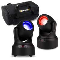 BeamZ NOVA80B-BK moving head set - Set van 2 beam moving heads met tas - 80W - Zwart