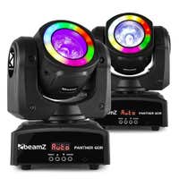 BeamZ Panther 60R set van 2 LED Beam moving heads met LED-ring - 60W