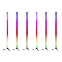 BeamZ Professional Kratos LED Tube set van 6 - IP65 voor in/outdoor gebruik op accu - RGBW