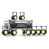BeamZ Professional Set van 8 Neutron-Atom TM combi blinders in flightcase - RGB + WW LED - IP65