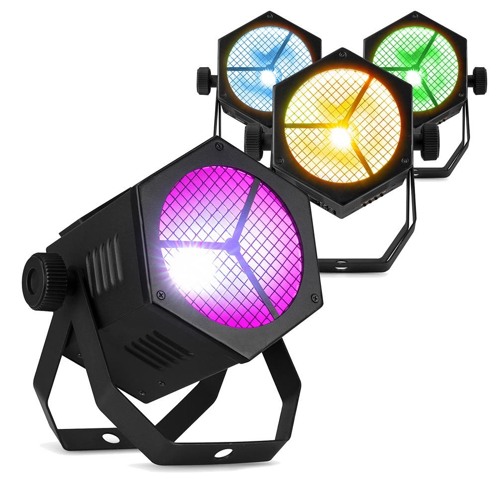 BeamZ set van 4 RB40 retro parren met 40W RGBW COB LED