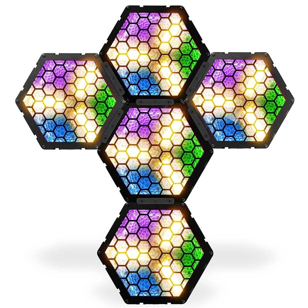 BeamZ Set van 5x RB90 Retro Blinders - 3x 30W RGB/WW LED’s