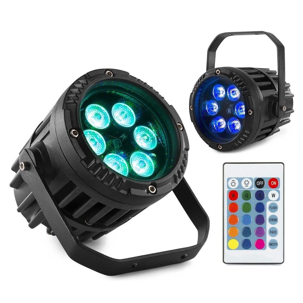 BeamZ set van 2 BWA63 AluPars - Waterdichte LED pars - 6x 3W