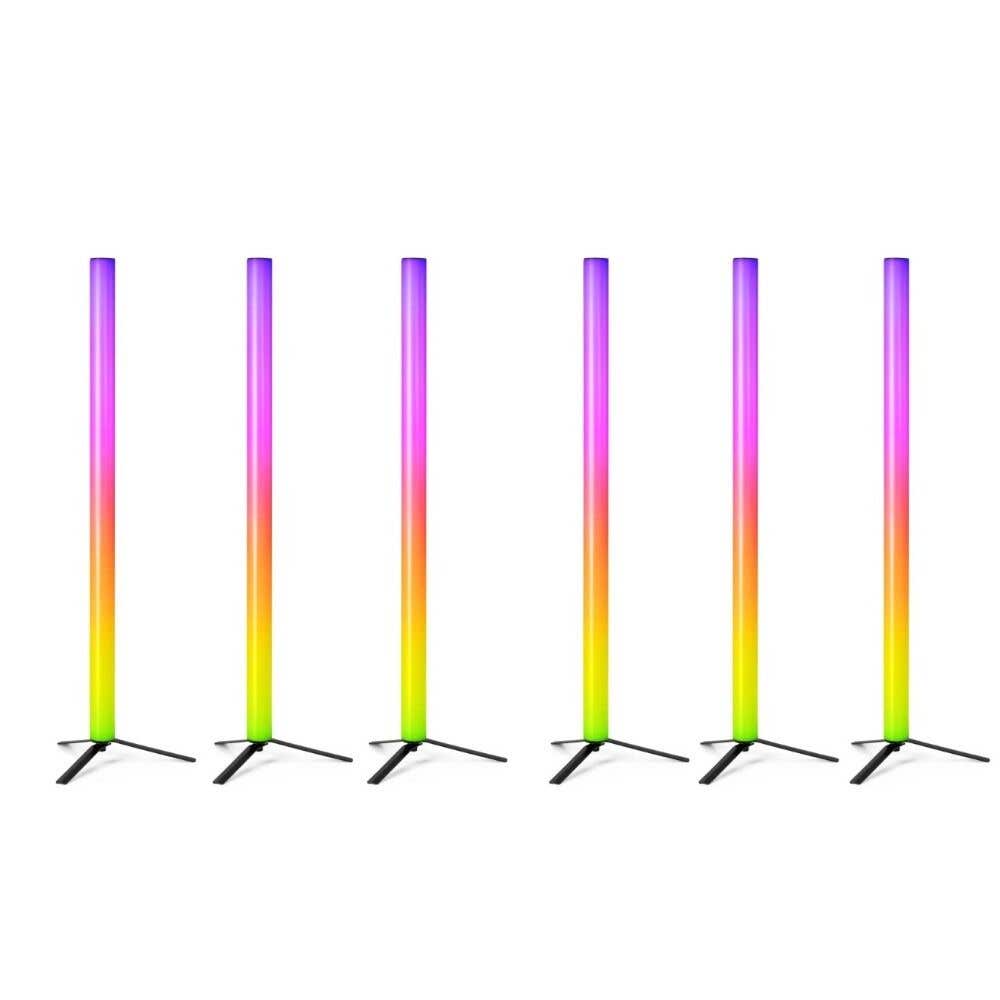 BeamZ Zeus LED Tube set van 6 stuks - Met RGBW LED’s - Draadloze DMX en 12 uur accuduur