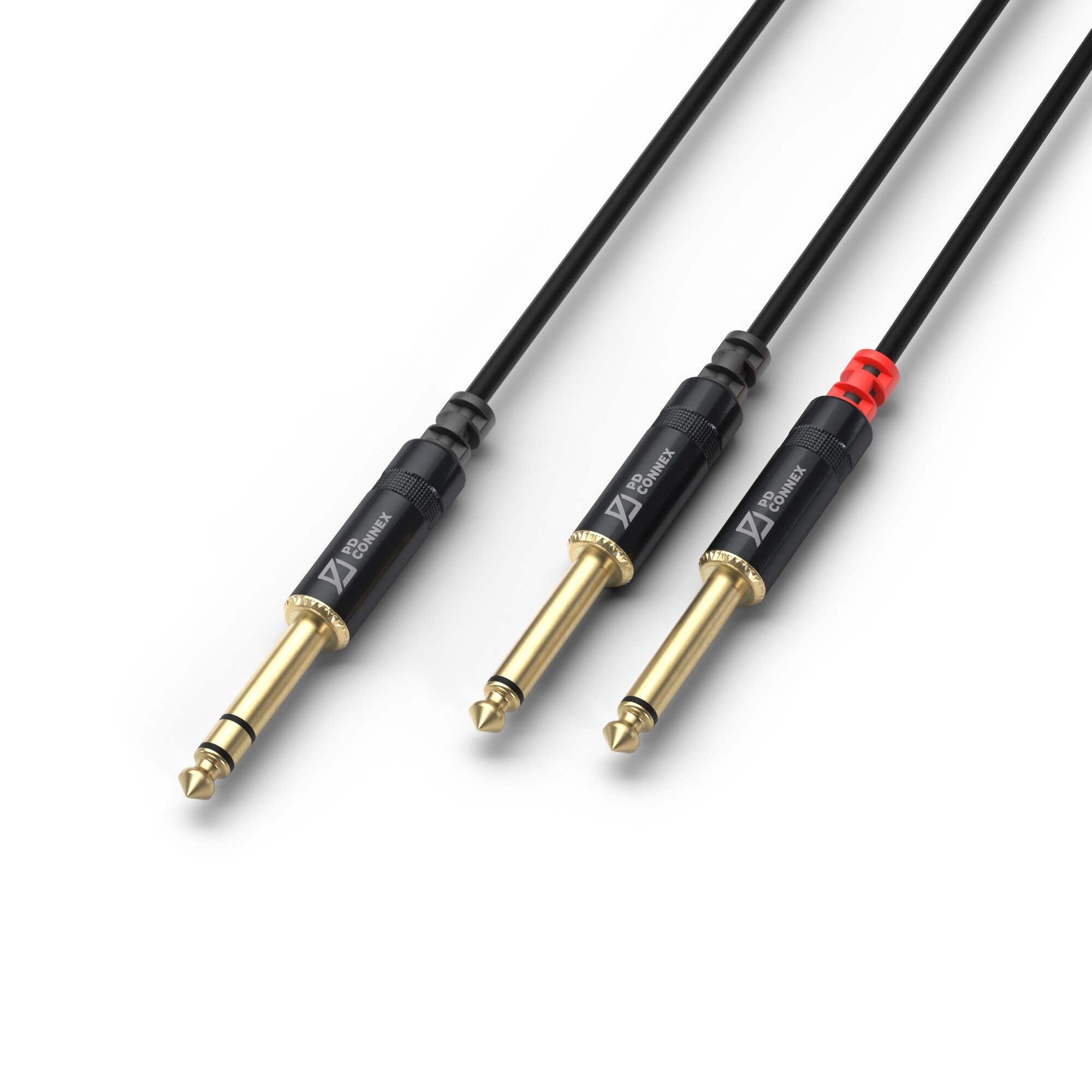 PD Connex CX76-6 Kabel 6.3 Stereo- 2x6.3 Mono 6.0m