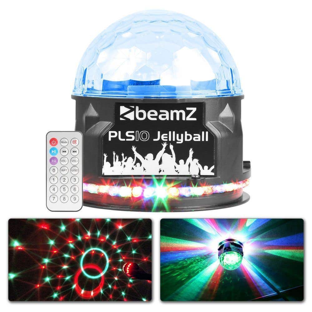 BeamZ PLS10 Jellyball lichteffect en Bluetooth speaker op accu