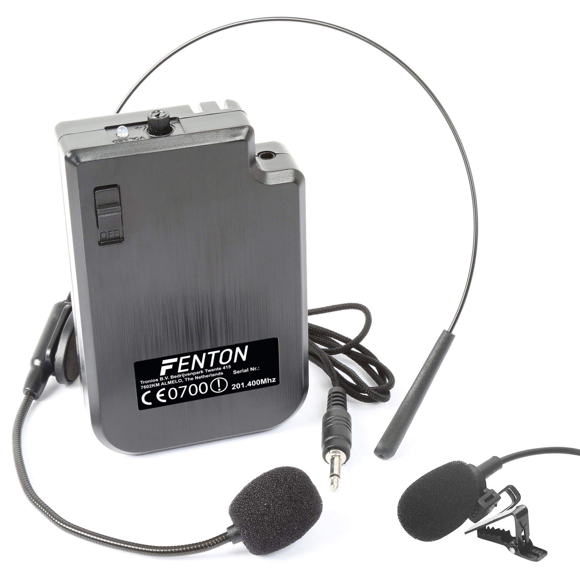 Fenton headset 201.400MHz voor draadloze microfoon systemen