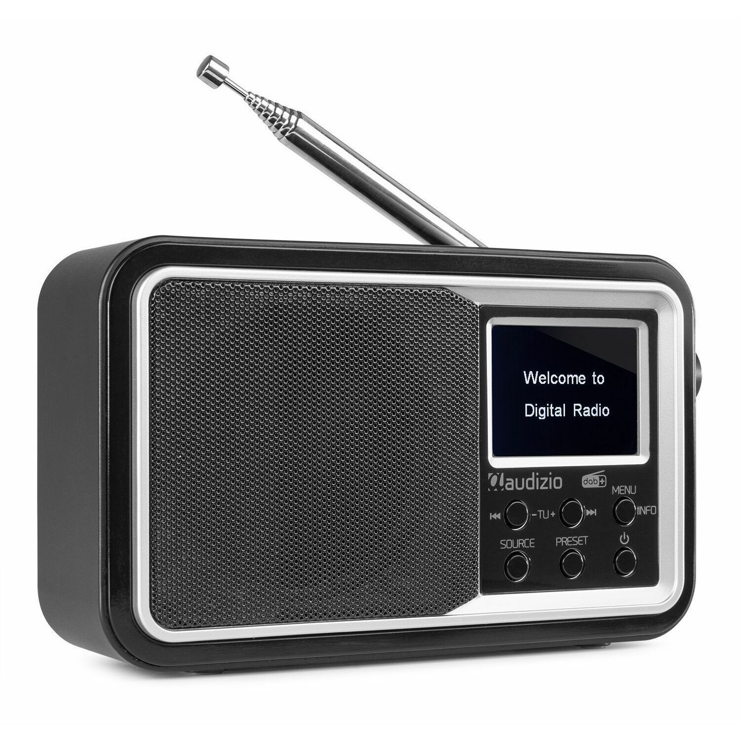 Audizio Parma draagbare DAB radio met Bluetooth FM radio - Zwart kopen?
