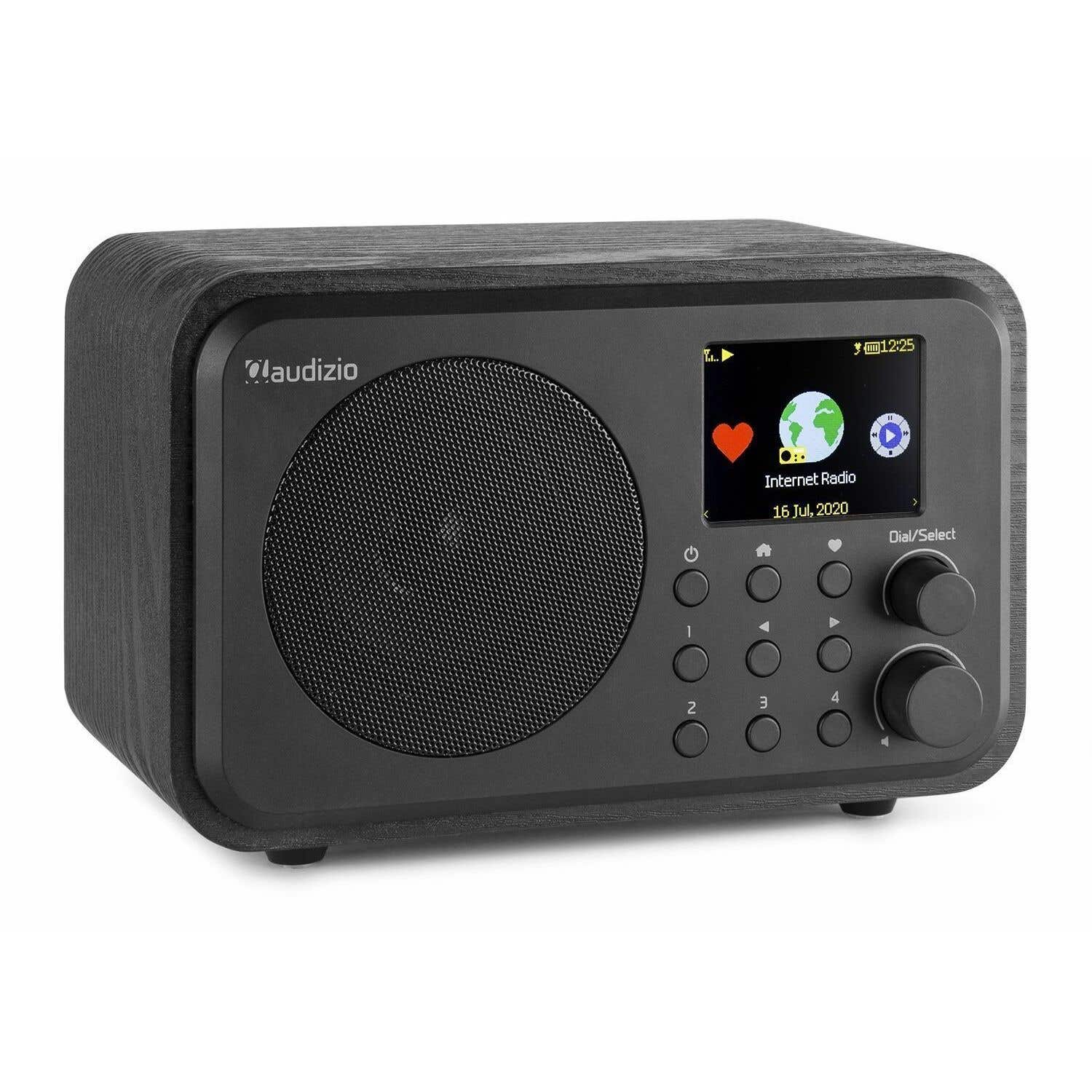 sigaar aan de andere kant, regenval Audizio Venice wifi internet radio, Bluetooth speaker en wekkerradio op  accu - Zwart kopen?