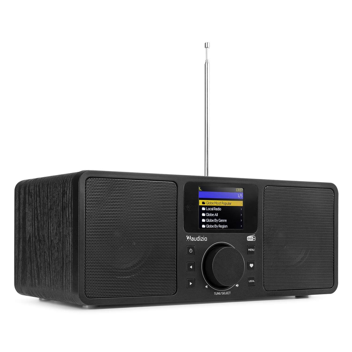 Beeldhouwwerk sympathie rijst Audizio Rome DAB radio, internet radio met wifi + Bluetooth - Zwart kopen?