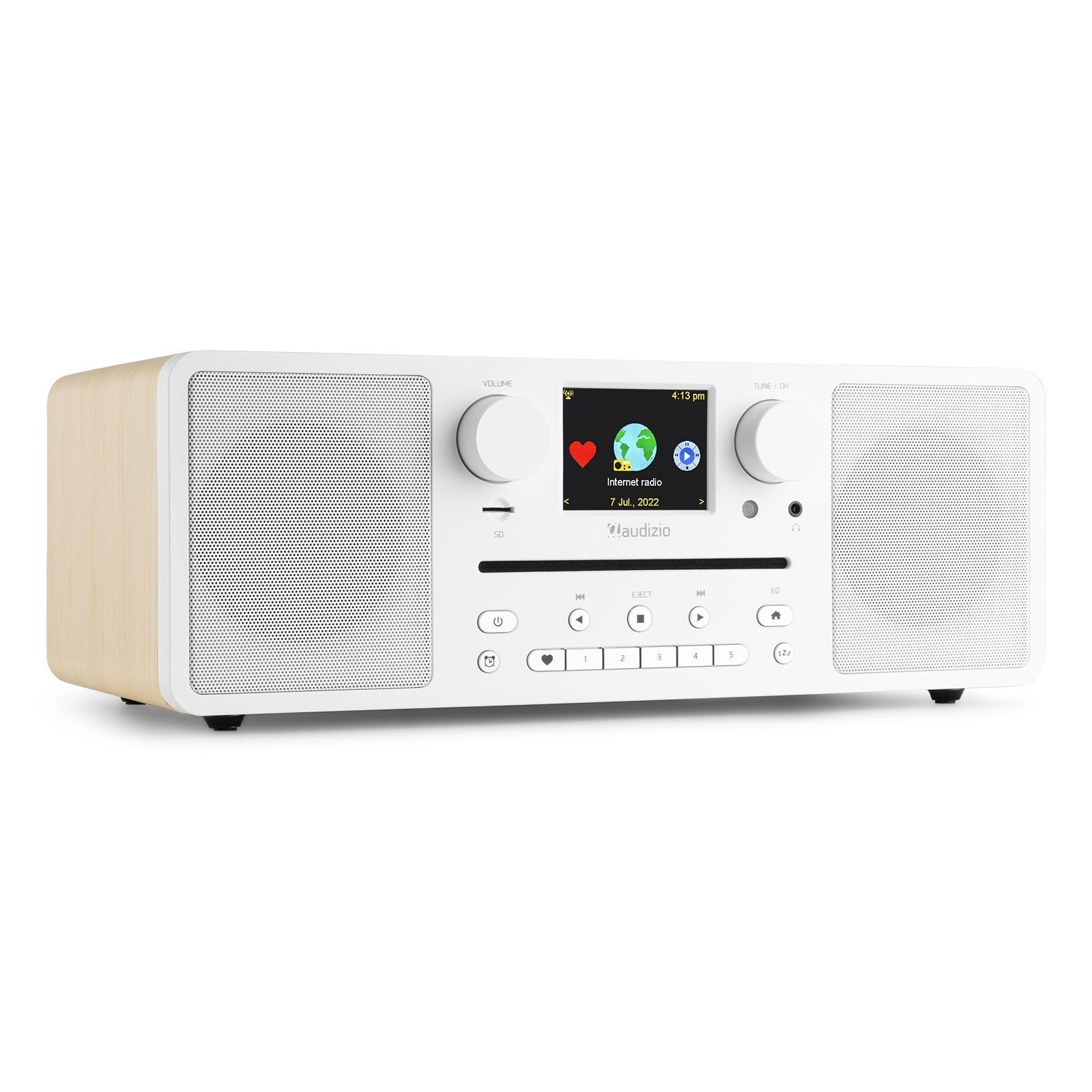 Audizio Naples stereo DAB met CD speler, Bluetooth, FM en internetradio - 60W - Wit kopen?