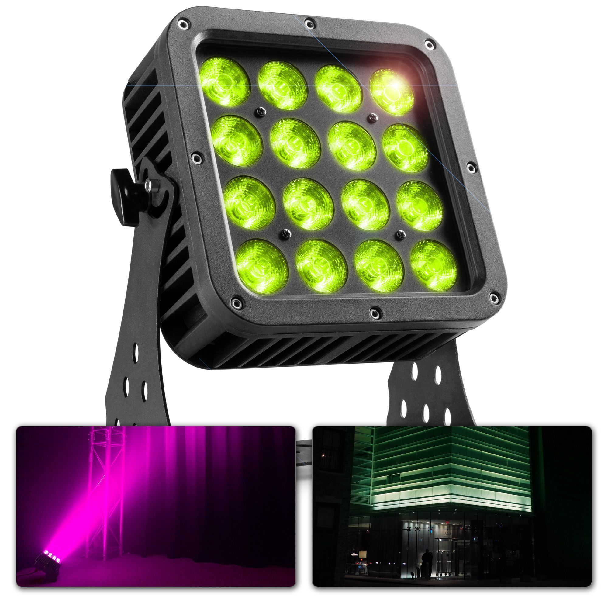 BeamZ StarColor128 outdoor LED floodlight - 16x 8W RGBW