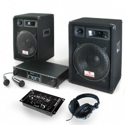 Won Medisch troosten Complete DJ Set 600W - PA Boxen, Versterker, Mixer, headset, Mic  Installatie kopen?