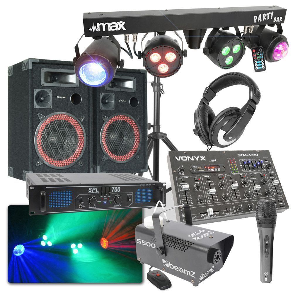 Hechting karbonade Vakantie MAX Complete 700W DJ Bluetooth Disco Set met Geluid, Licht en Rook kopen?
