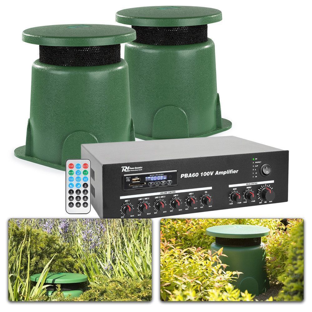 tweede fluweel Prijs Tuin terras geluidsinstallatie met 2 weerbestendige speakers kopen?