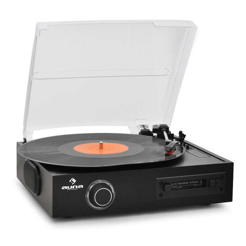 Auna stereo met USB platenspeler, Cassette en MP3 opname recorder