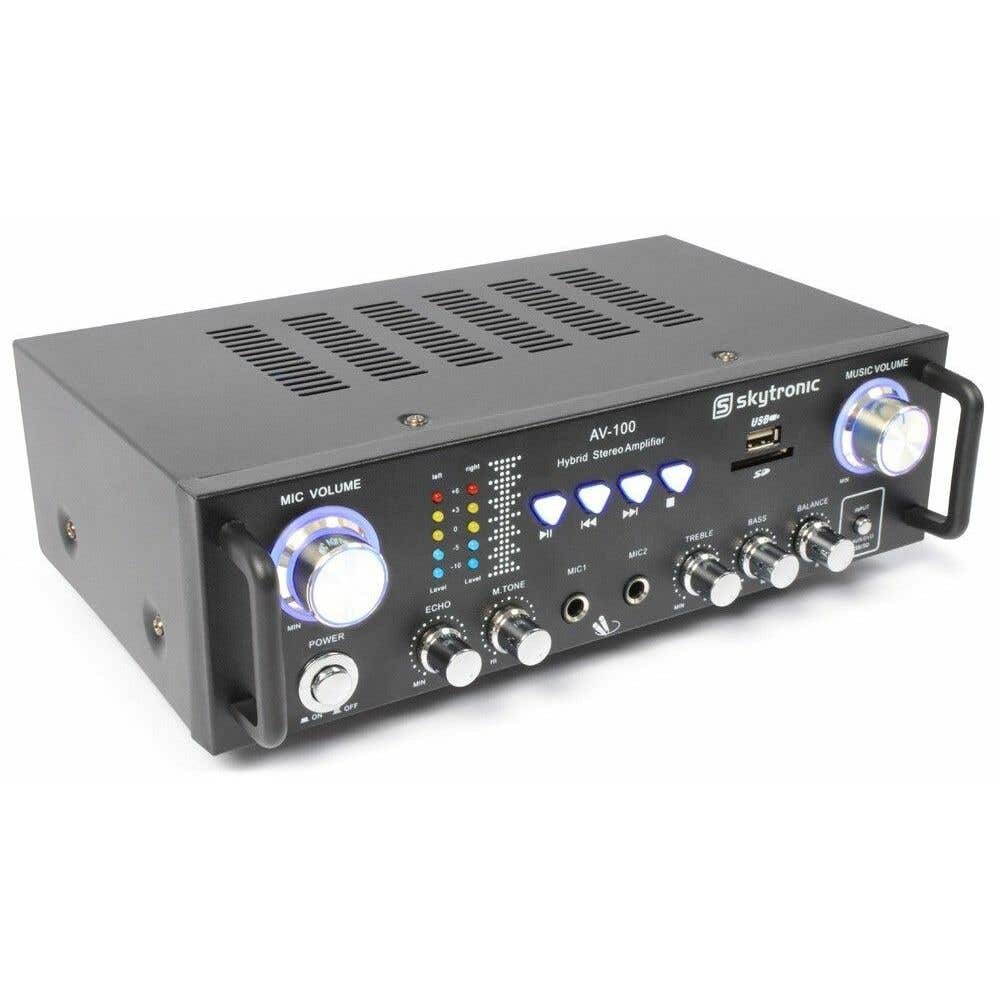 SkyTronic AV-100 Karaoke versterker met USB