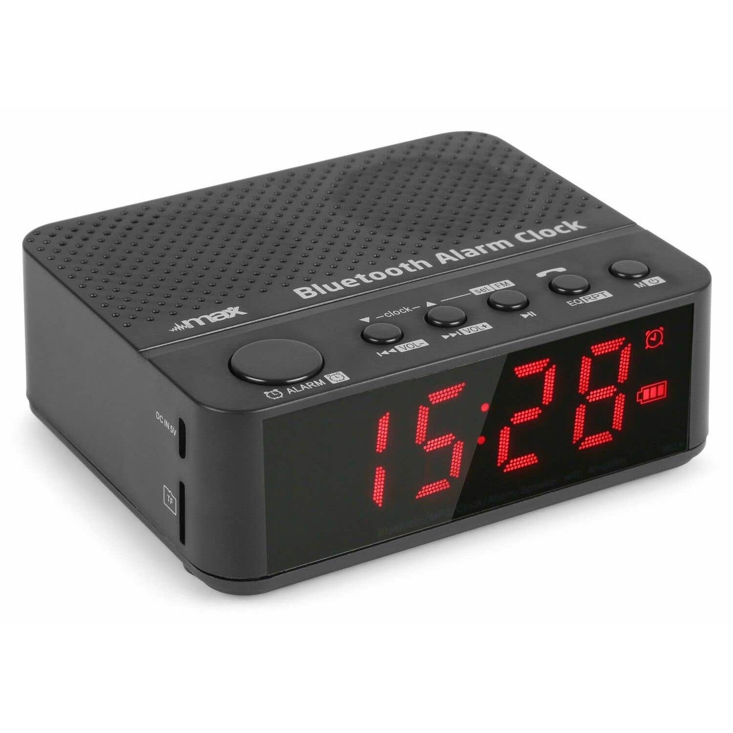 MAX MX4 Bluetooth speaker en wekkerradio op accu