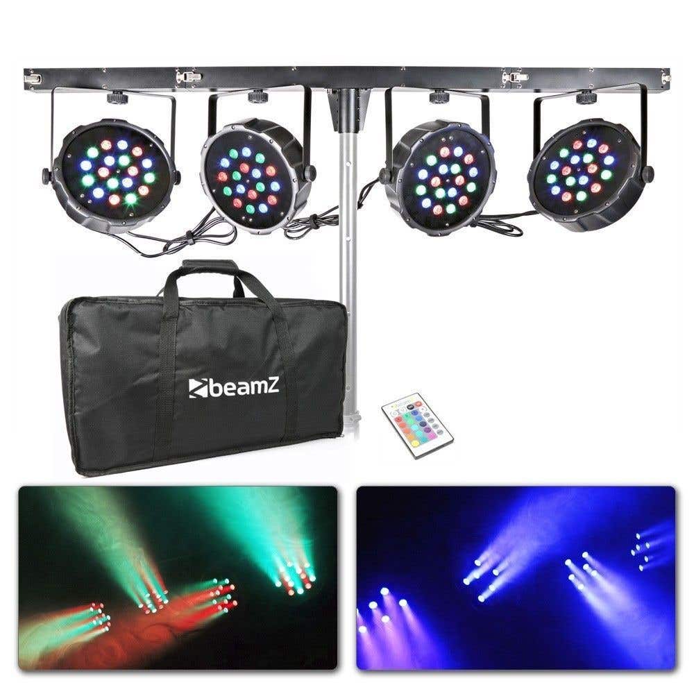 BeamZ 4-weg Theaterverlichting LED Parbar met 18x 1W RGB LEDs