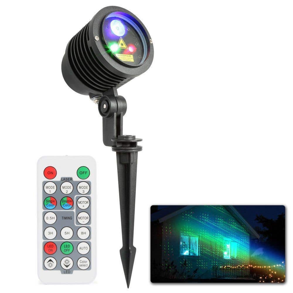BeamZ Laser Rood/Groen met 3W RGB LED voor buiten incl. remote