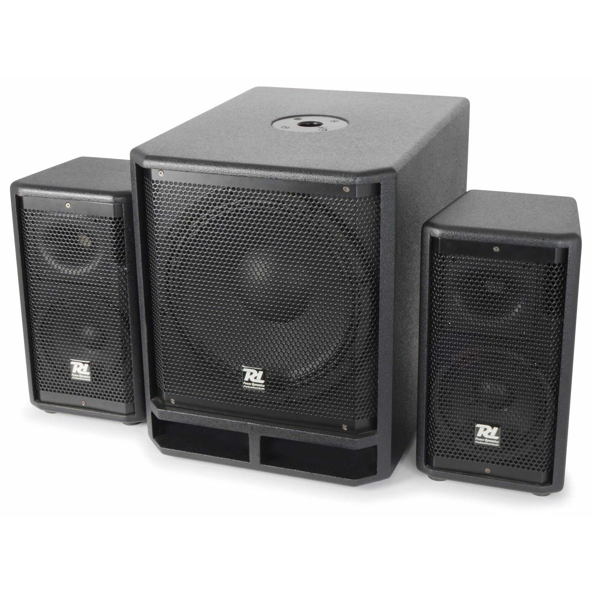 Power Dynamics COMBO1200 actieve 2.1 luidsprekerset - 1200W