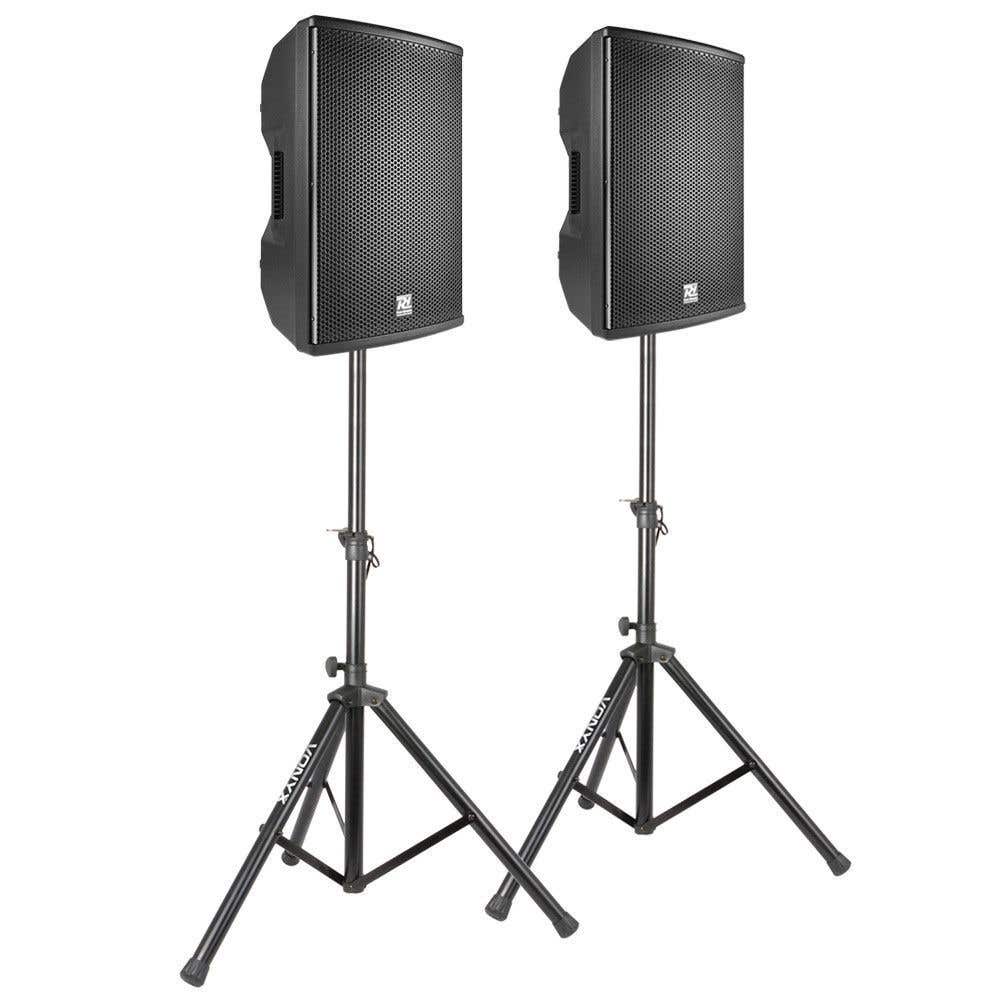 Power Dynamics PD410A Bluetooth speakerset 1600W met statieven