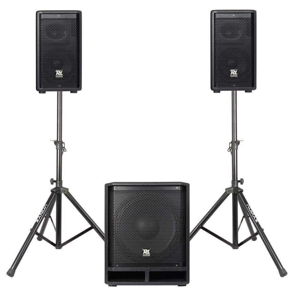 Power Dynamics COMBO1500 incl. standaards en luidsprekerkabels
