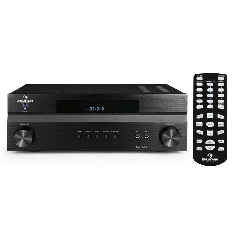 5.1 surround versterker met 3x HDMI en radio