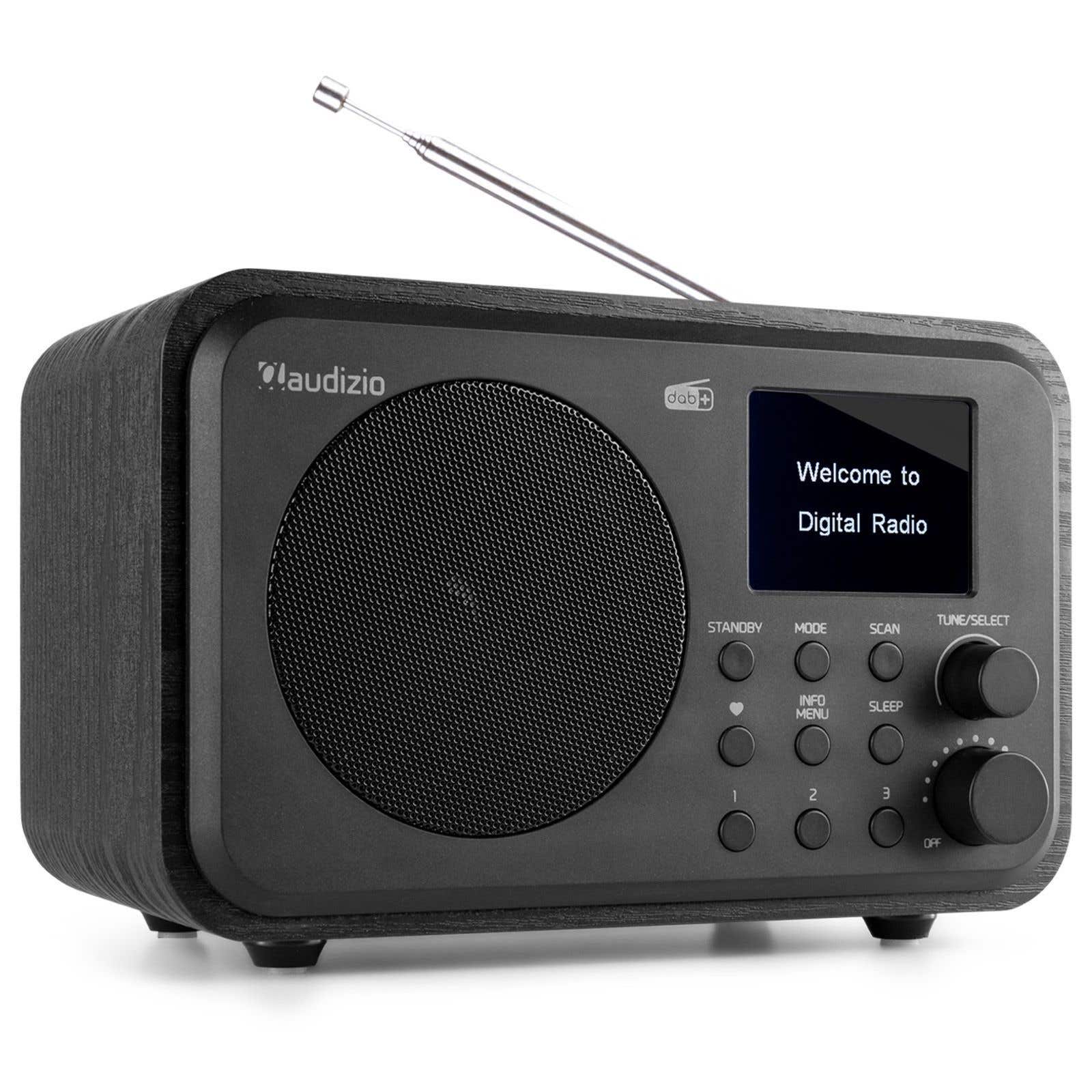 Audizio Milan draagbare radio Bluetooth, FM en accu - Zwart kopen?