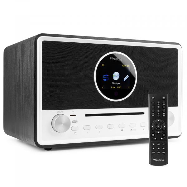 Schep periode spectrum Audizio Lucca stereo DAB radio met cd speler, internetradio, Bluetooth en  mp3 speler - Zwart kopen?
