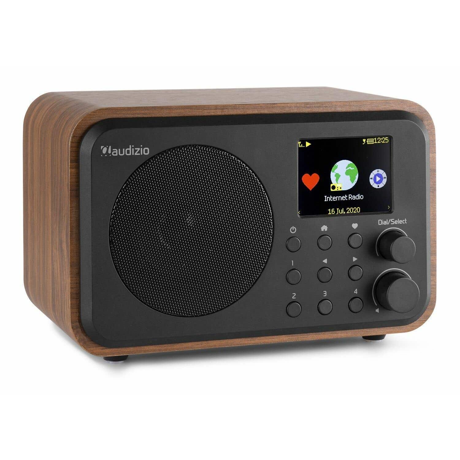 Toevoeging Geurloos duurzame grondstof Audizio Venice wifi internet radio, Bluetooth speaker en wekkerradio op  accu - Hout kopen?