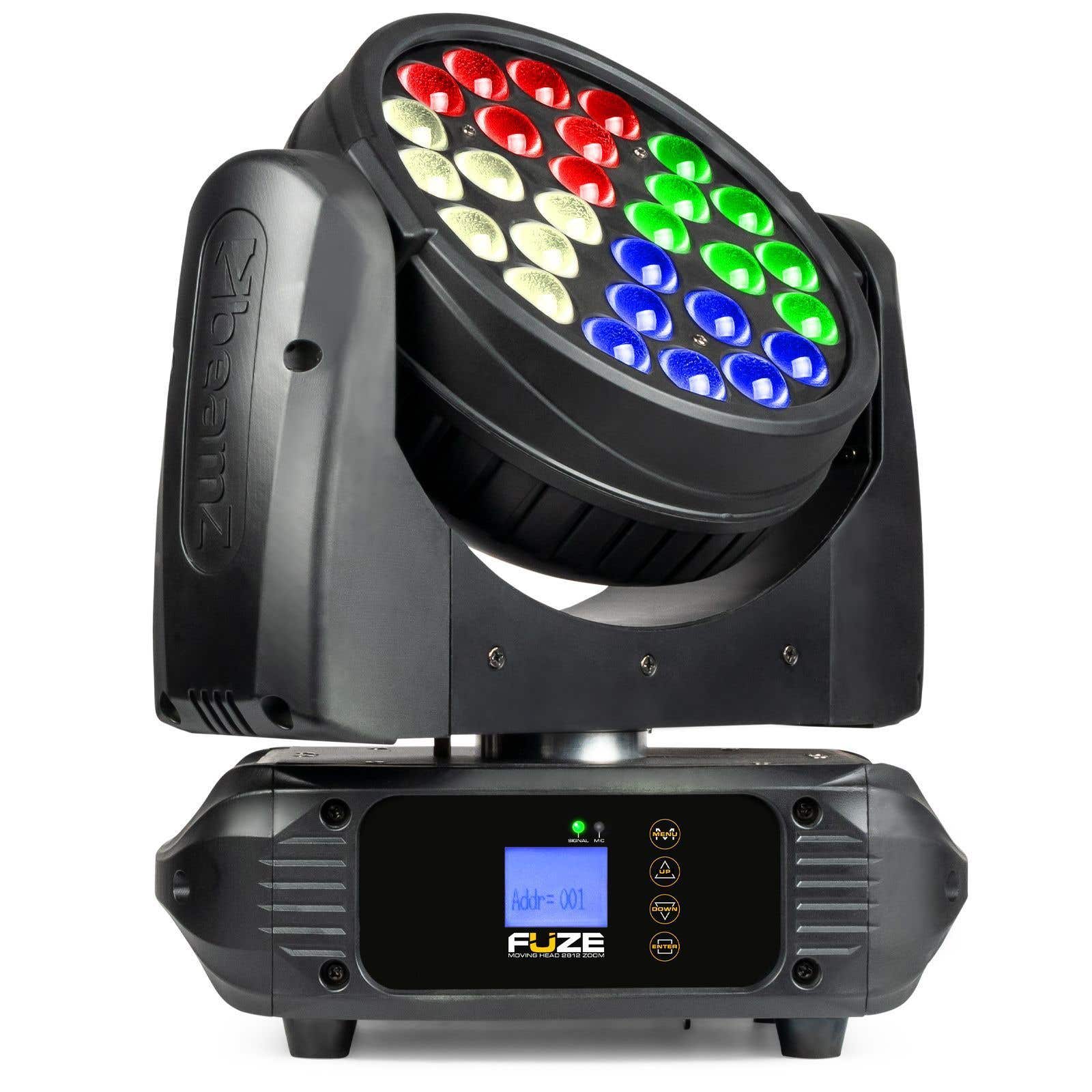 BeamZ FUZE2812 wash moving head met zoom - 28x 12W LED's