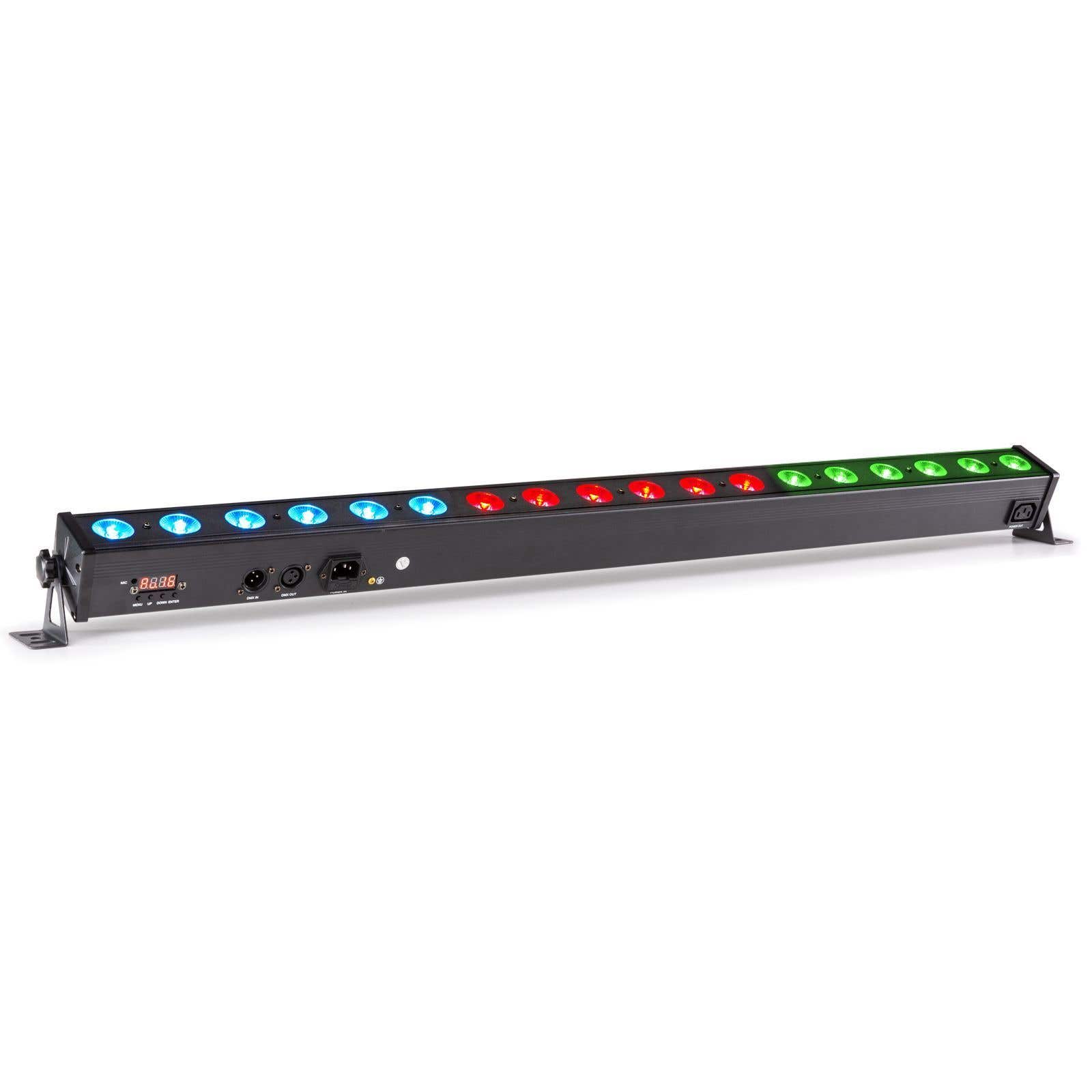 BeamZ LCB183 DMX LED bar met 18x 4W RGB LED's in 3 secties