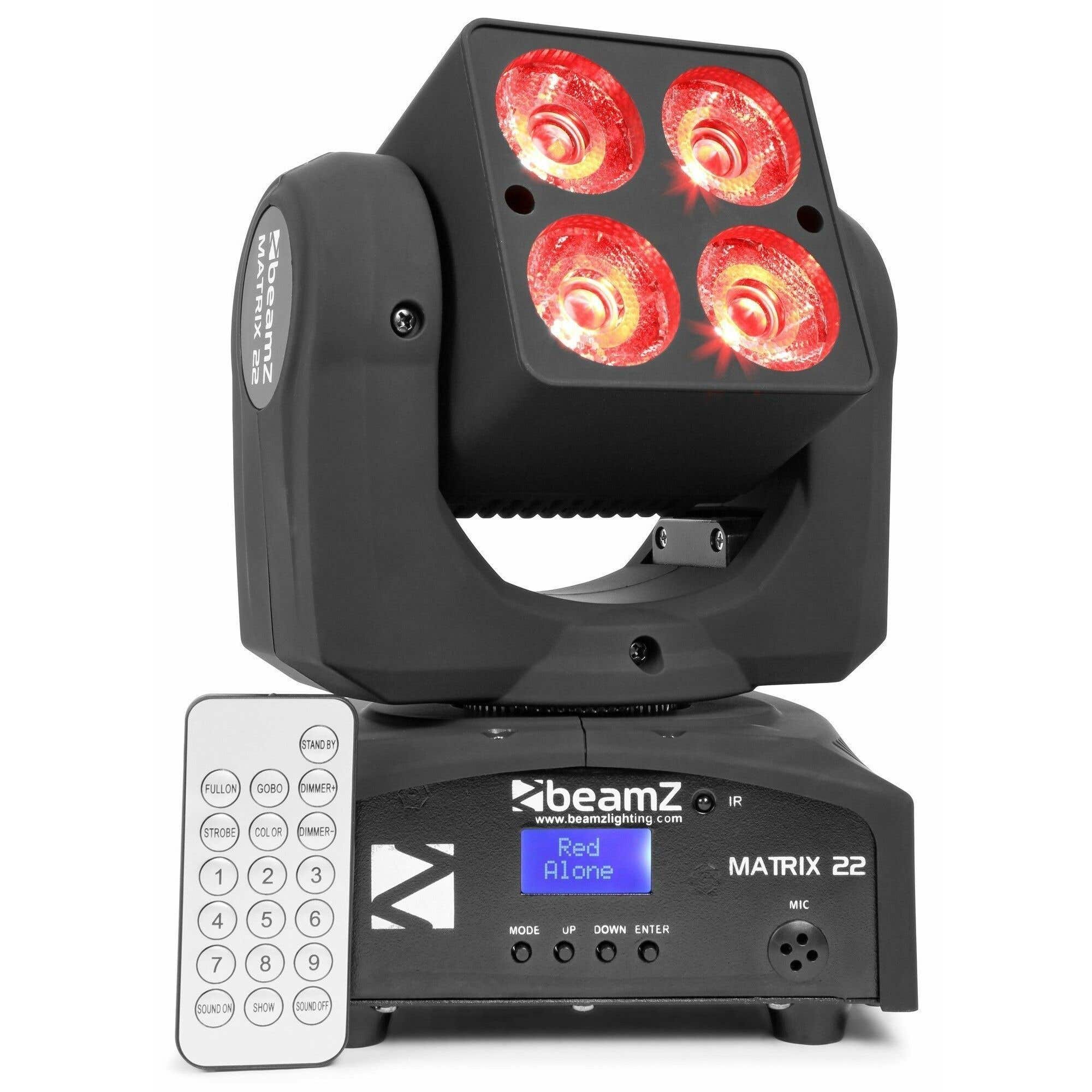 BeamZ Matrix22 movinghead met 4x 10W CREE LED's
