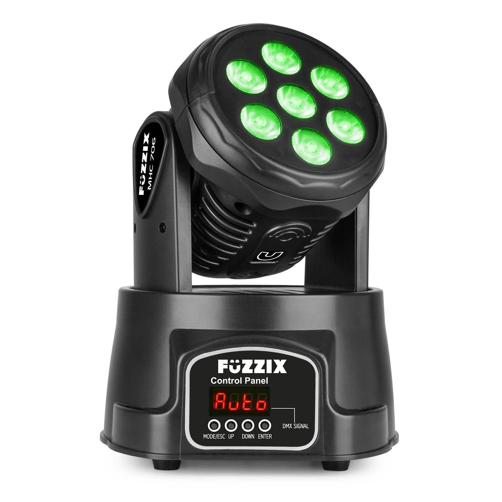 Fuzzix MHC706 LED moving head wash - 7x 6W RGBW LED's - DMX