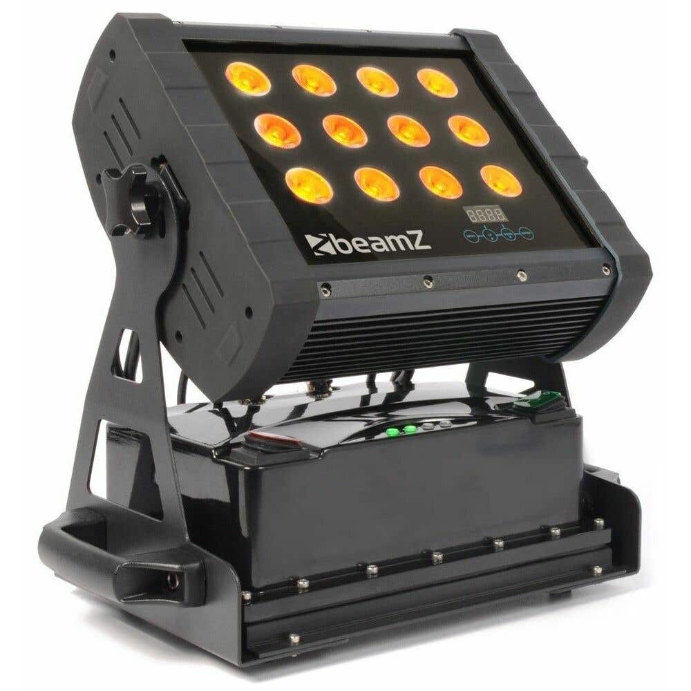 BeamZ WH-128WI Wall Washer 12x 8W Quad LED's IP65 Accu 2,4Ghz