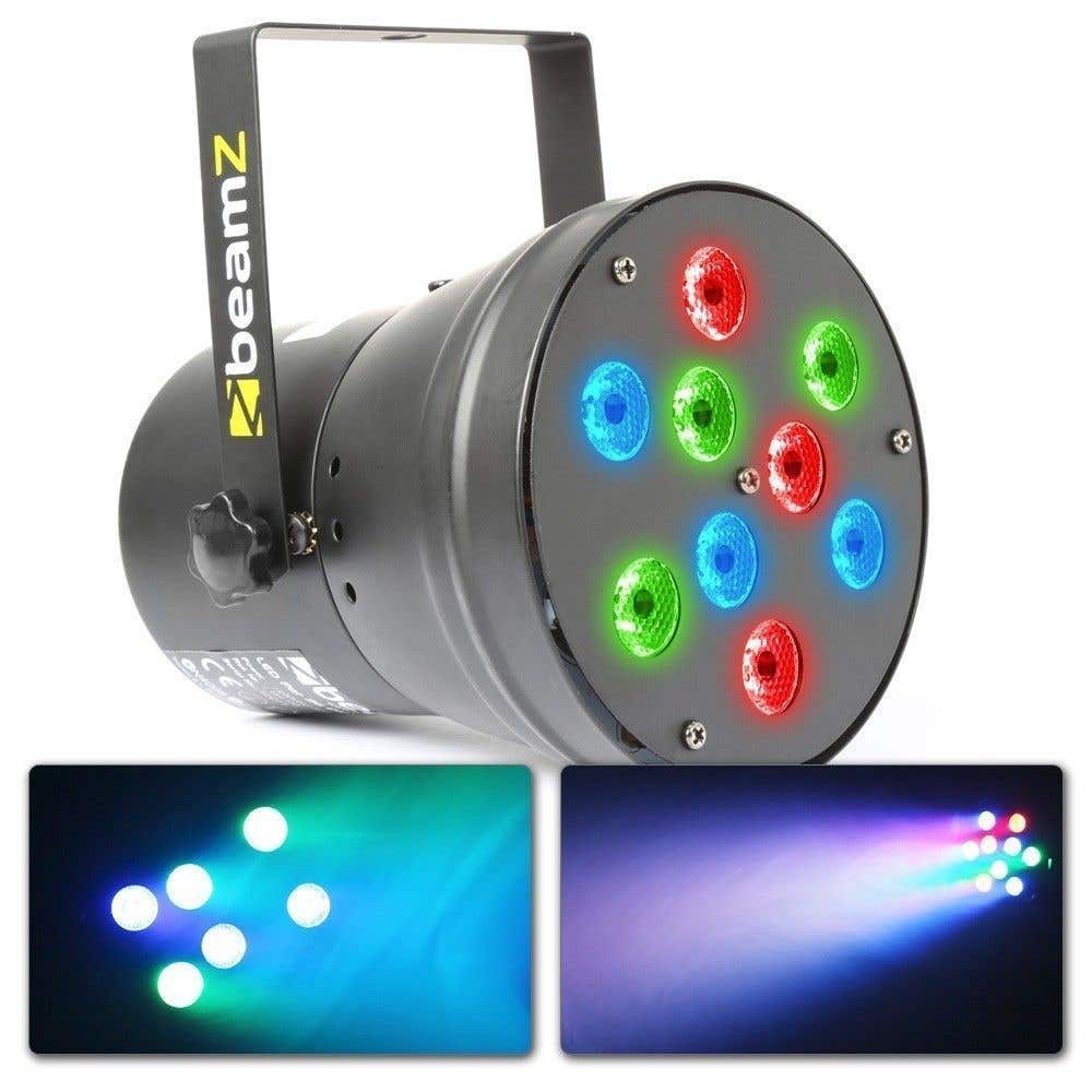 BeamZ LED PAR 36 met 9x 1W LED's en DMX