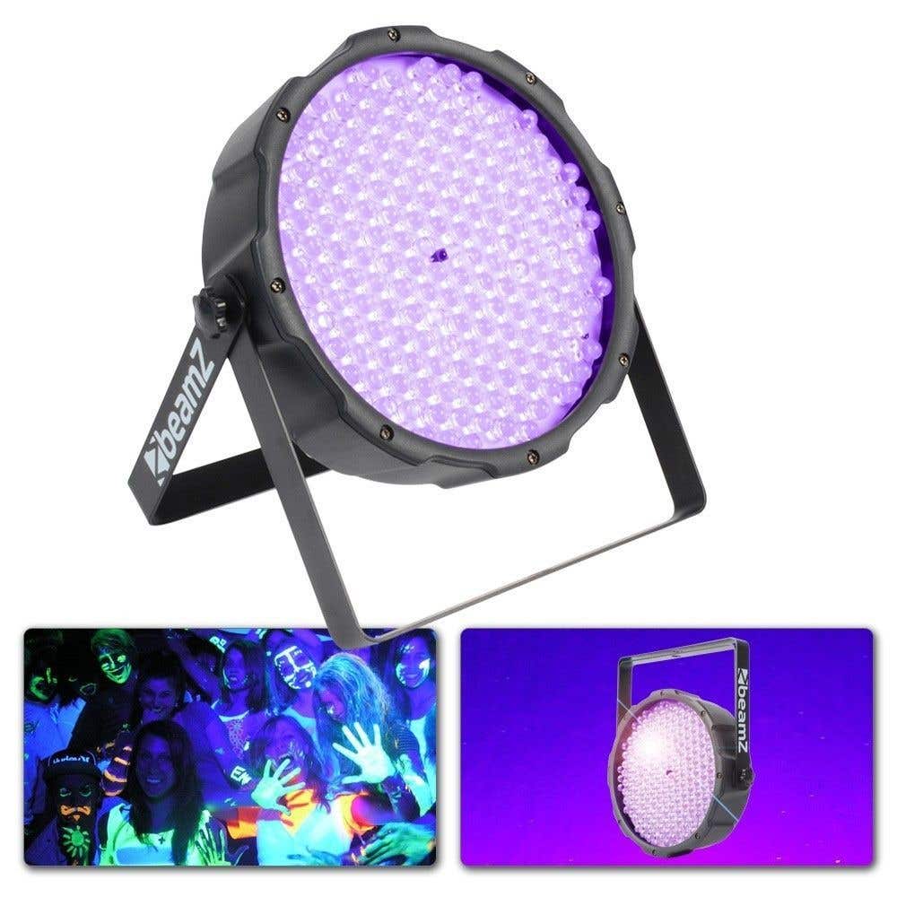 BeamZ compacte Blacklight UV DMX LED Spot met 186 blacklight LED's