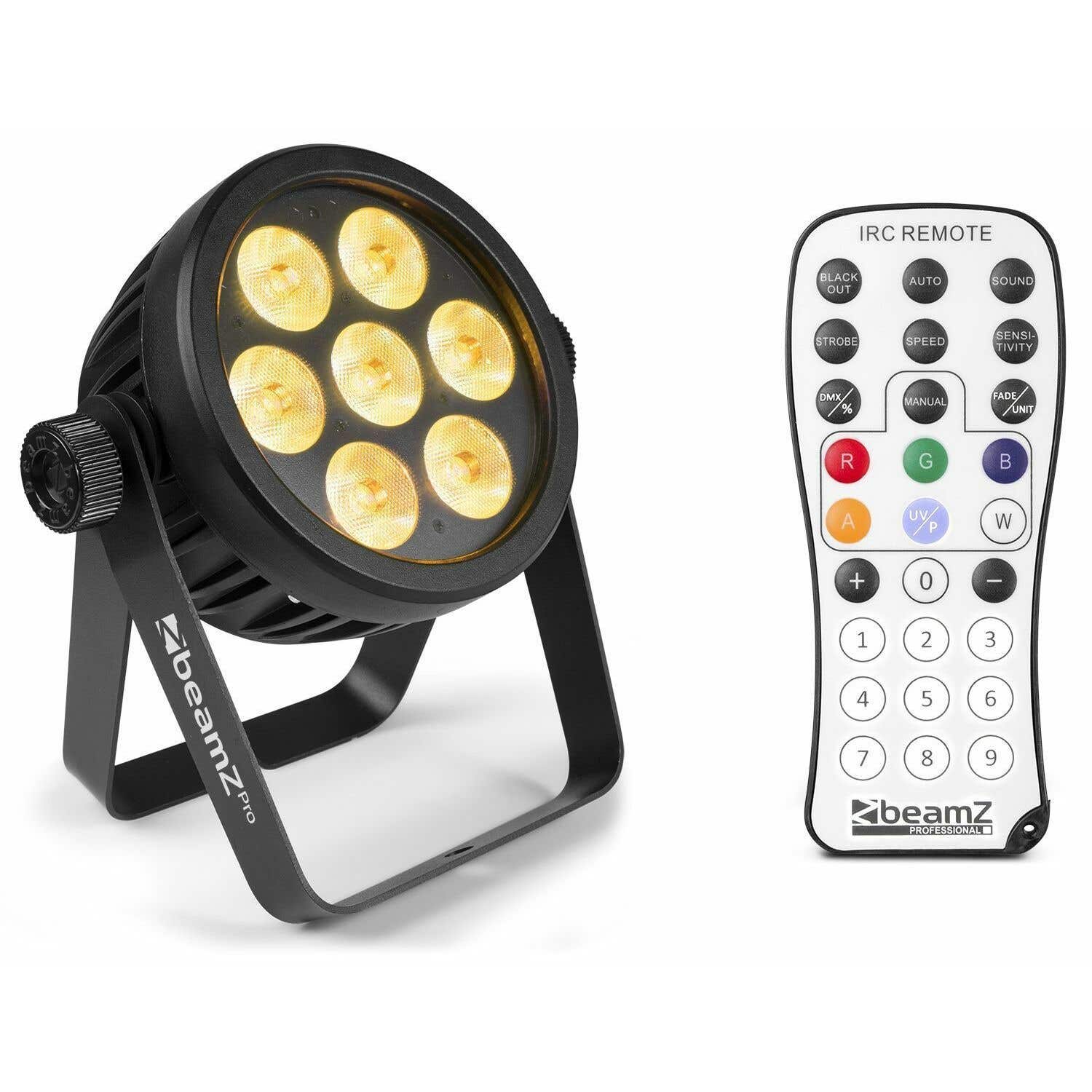 BeamZ BAC503 aluminium LED ProPar met 7x 10W LED's