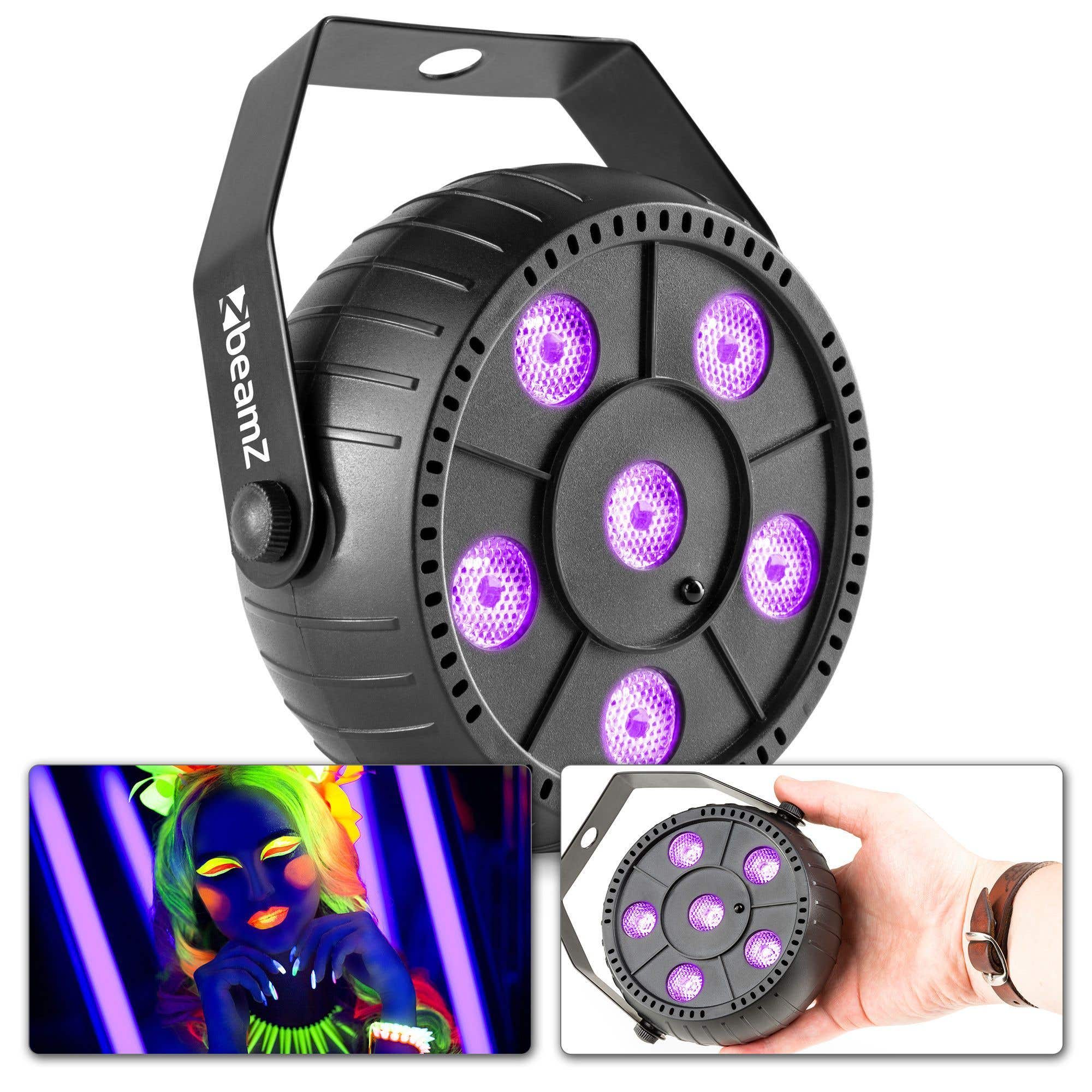 BeamZ PLP14 LED blacklight met ingebouwde accu - 6x 1W LED's 